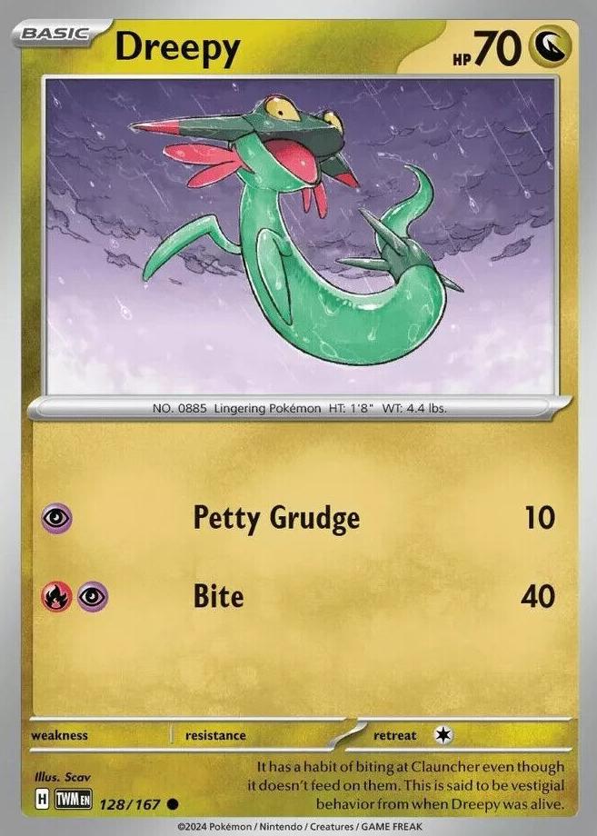 Dreepy 2024 Pokemon Scarlet & Violet Twilight Masquerade