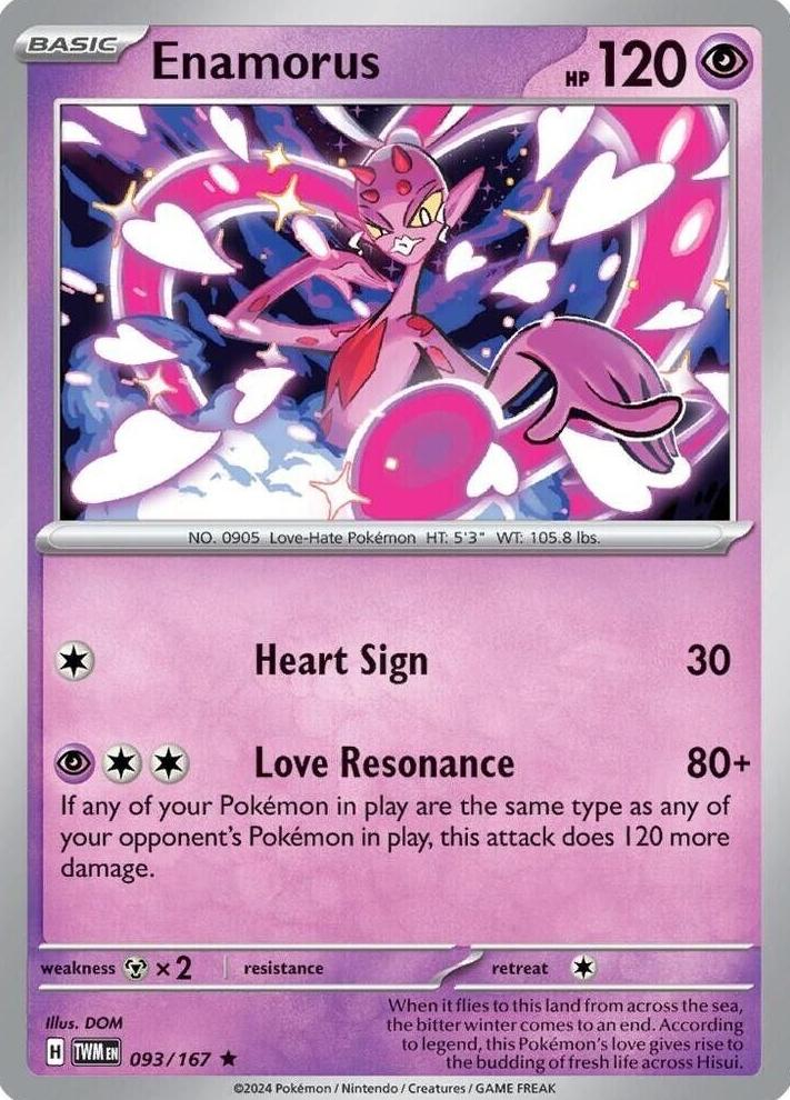 Enamorus 2024 Pokemon Scarlet & Violet Twilight Masquerade