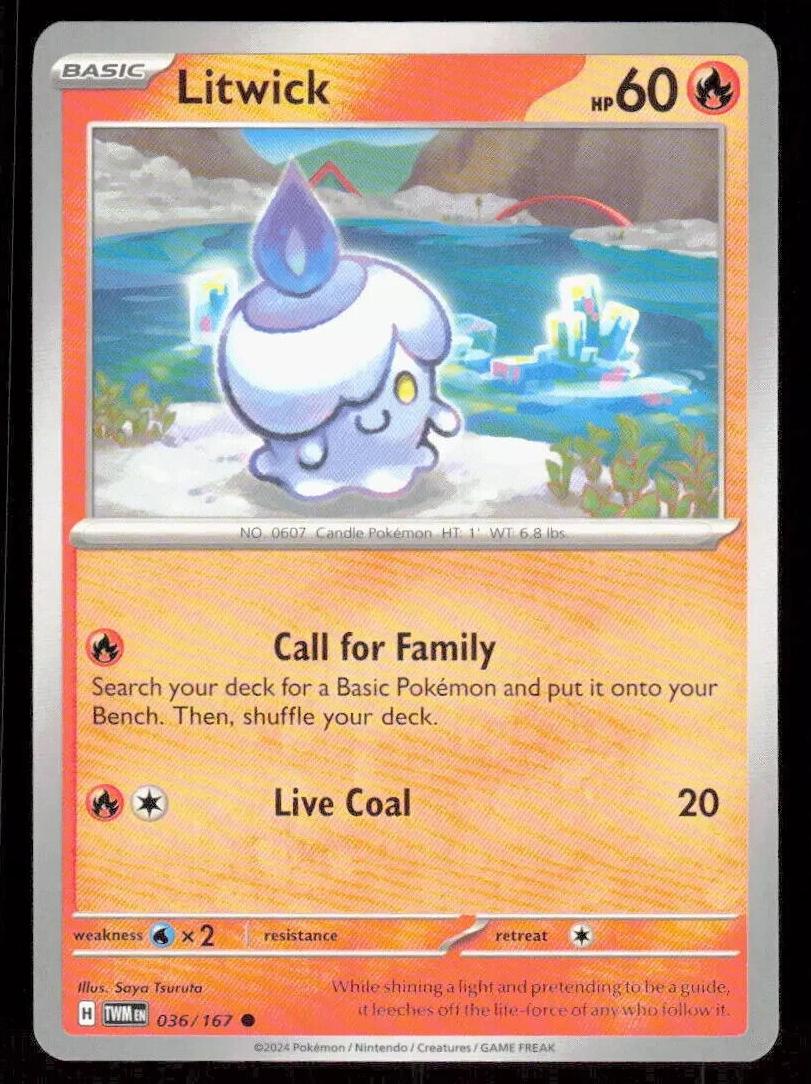 Litwick 2024 Pokemon Scarlet & Violet Twilight Masquerade