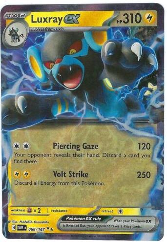 Luxray EX 2024 Pokemon Scarlet & Violet Twilight Masquerade