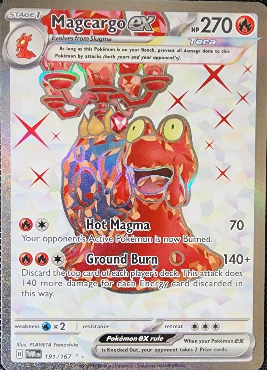 Magcargo EX 2024 Pokemon Scarlet & Violet Twilight Masquerade