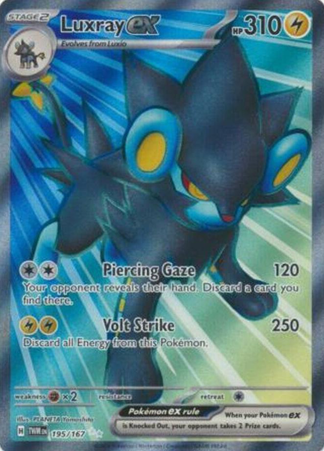 Luxray EX 2024 Pokemon Scarlet & Violet Twilight Masquerade