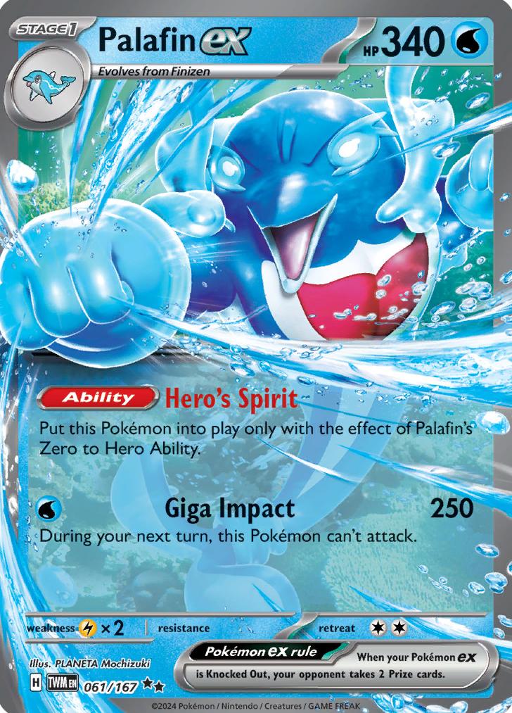 Palafin EX 2024 Pokemon Scarlet & Violet Twilight Masquerade