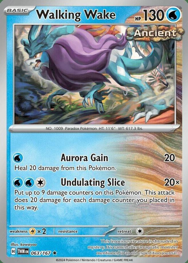 Walking Wake 2024 Pokemon Scarlet & Violet Twilight Masquerade