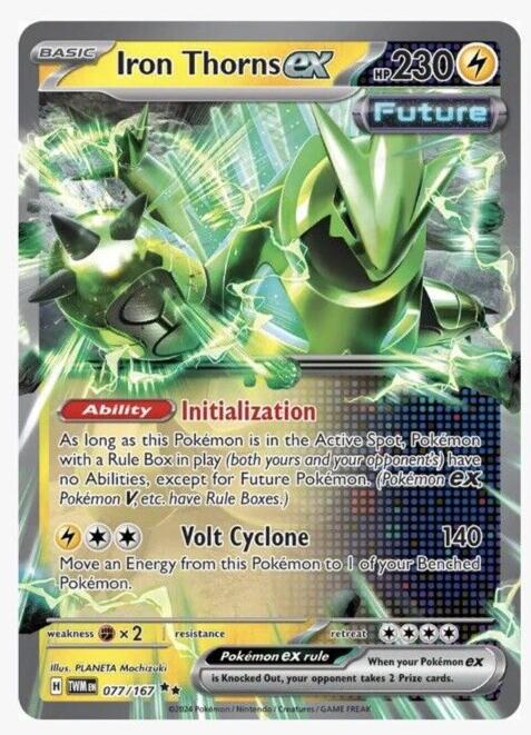 Iron Thorns EX 2024 Pokemon Scarlet & Violet Twilight Masquerade