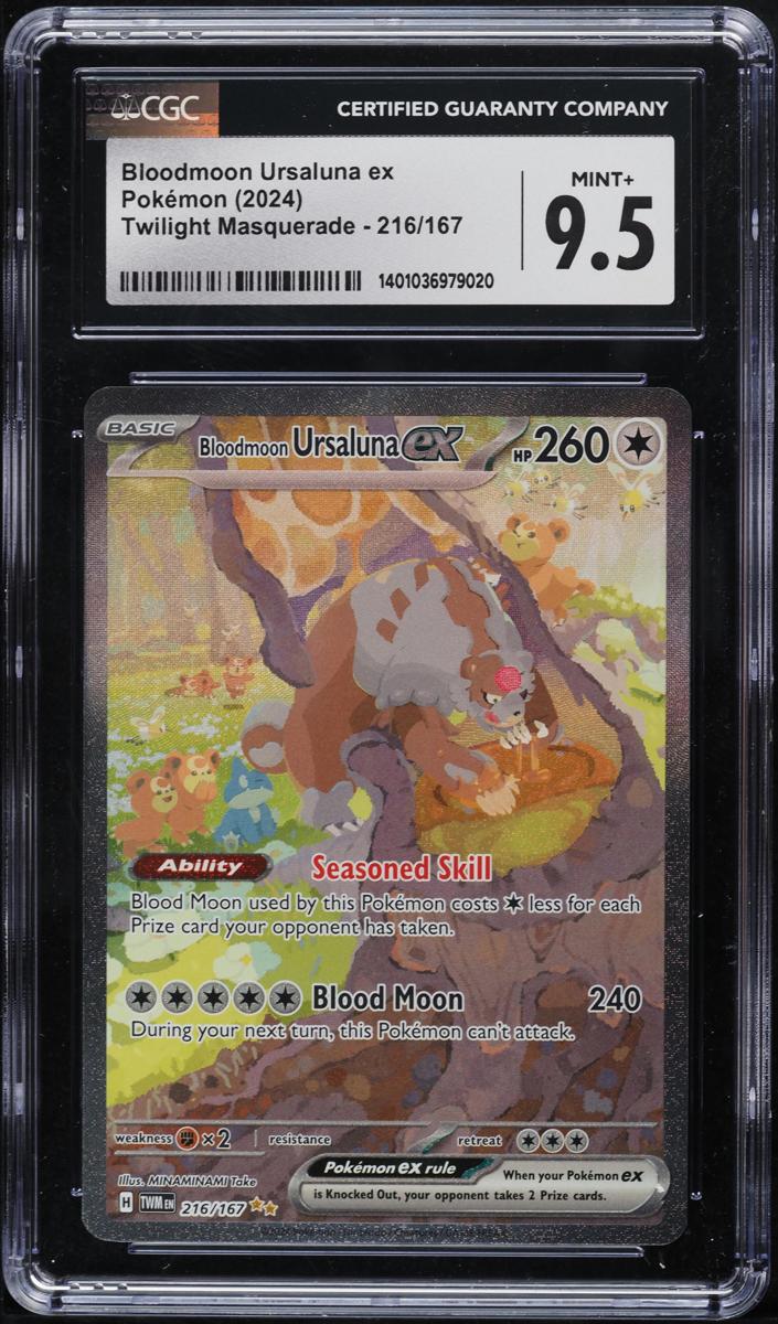 Bloodmoon Ursaluna EX 2024 Pokemon Scarlet & Violet Twilight Masquerade