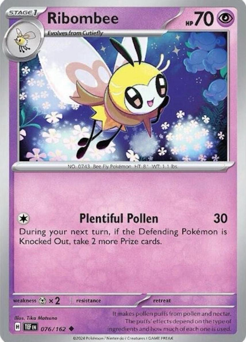 Ribombee 2024 Pokemon Scarlet & Violet Temporal Forces