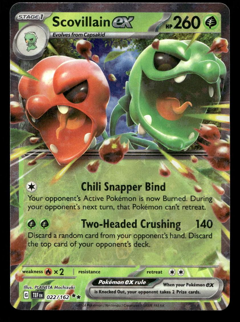 Scovillain EX 2024 Pokemon Scarlet & Violet Temporal Forces