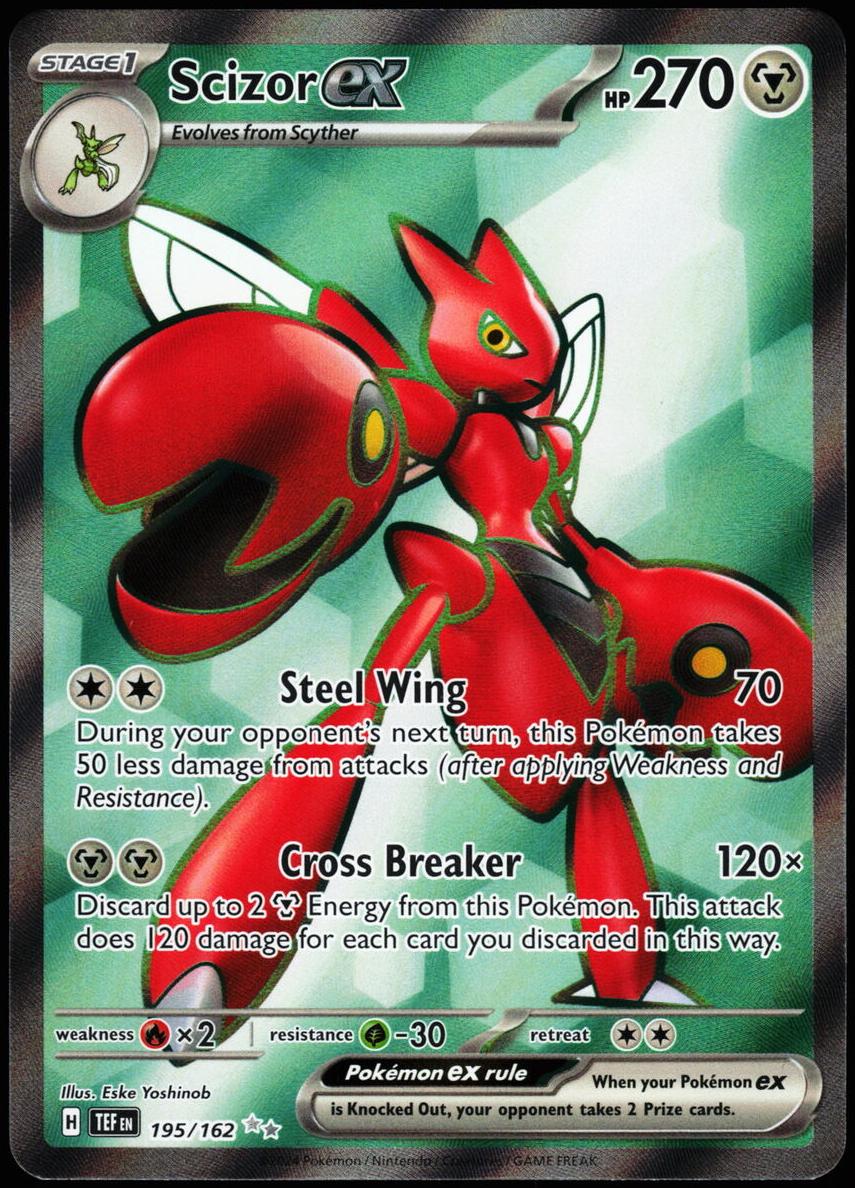 Scizor EX 2024 Pokemon Scarlet & Violet Temporal Forces