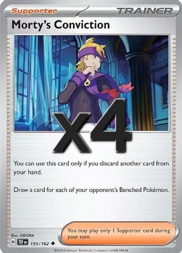 Morty's Conviction 2024 Pokemon Scarlet & Violet Temporal Forces