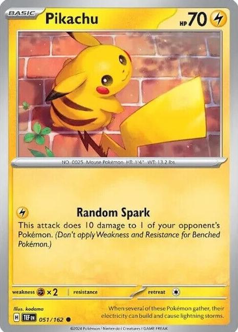 Pikachu 2024 Pokemon Scarlet & Violet Temporal Forces