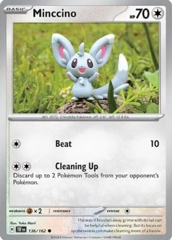 Minccino 2024 Pokemon Scarlet & Violet Temporal Forces