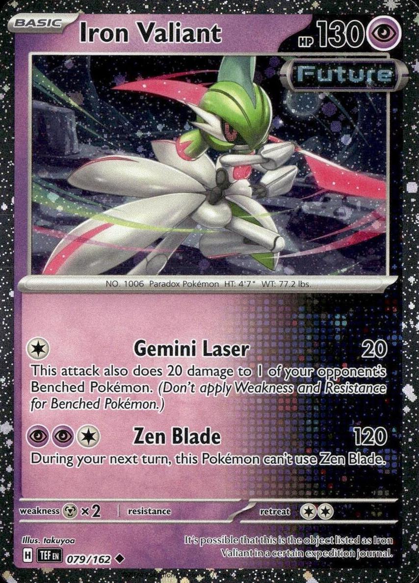 Iron Valiant 2024 Pokemon Scarlet & Violet Temporal Forces