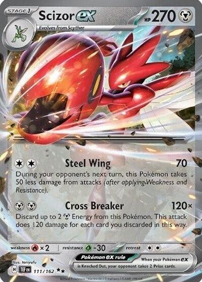 Scizor EX 2024 Pokemon Scarlet & Violet Temporal Forces