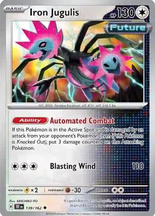 Iron Jugulis 2024 Pokemon Scarlet & Violet Temporal Forces