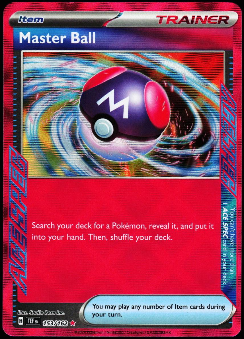 Master Ball 2024 Pokemon Scarlet & Violet Temporal Forces
