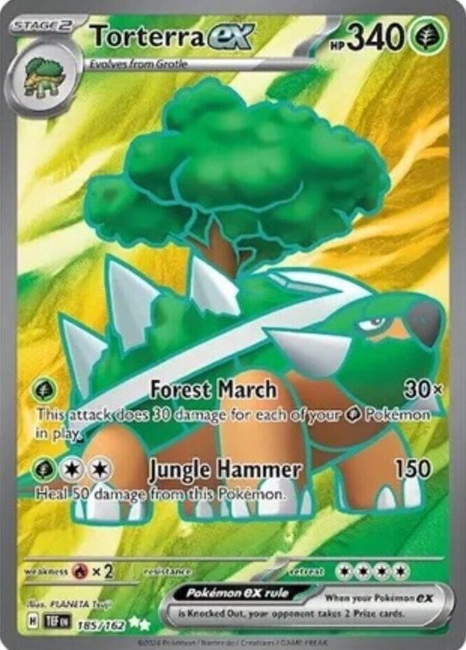 Torterra EX 2024 Pokemon Scarlet & Violet Temporal Forces