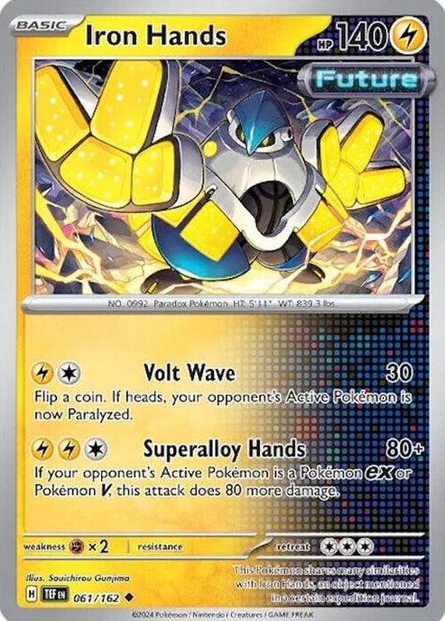 Iron Hands 2024 Pokemon Scarlet & Violet Temporal Forces