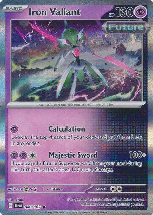 Iron Valiant 2024 Pokemon Scarlet & Violet Temporal Forces