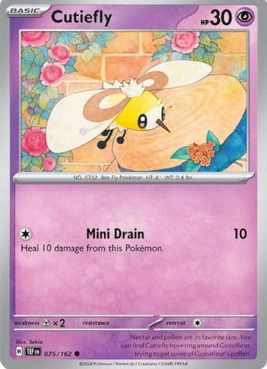 Cutiefly 2024 Pokemon Scarlet & Violet Temporal Forces