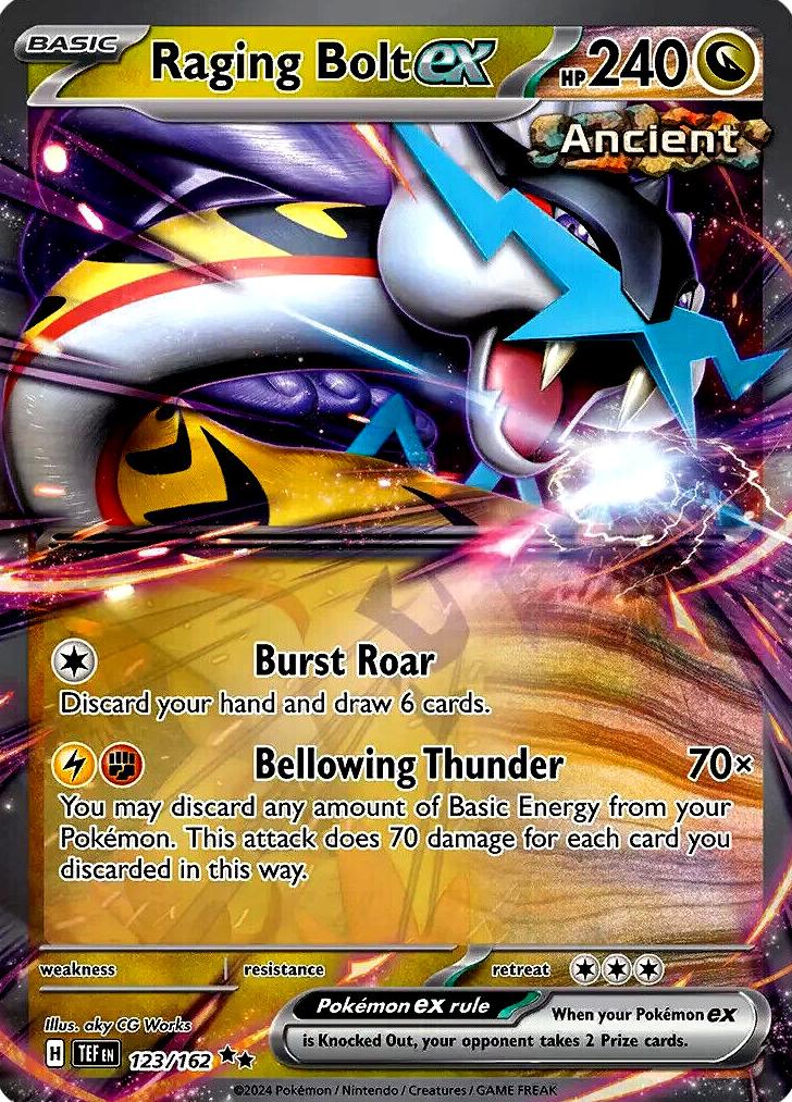 Raging Bolt EX 2024 Pokemon Scarlet & Violet Temporal Forces