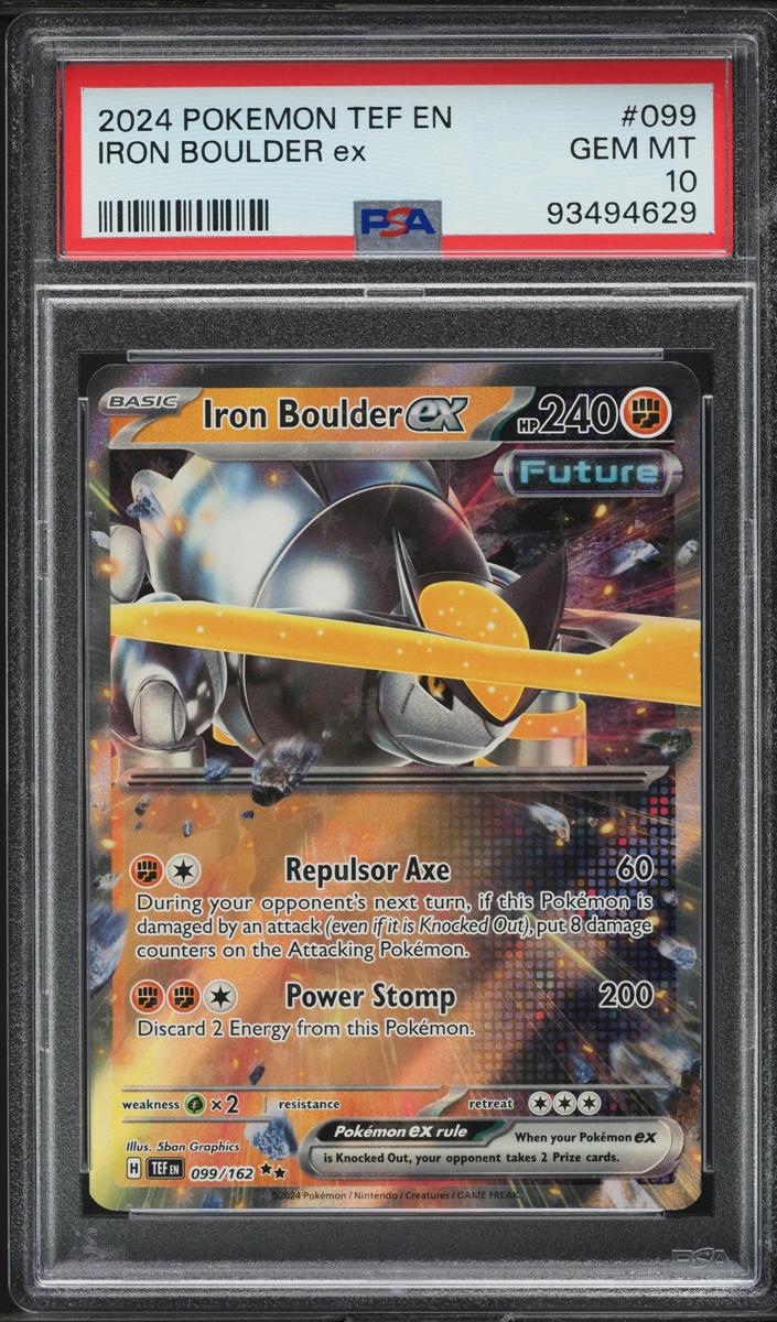 Iron Boulder EX 2024 Pokemon Scarlet & Violet Temporal Forces