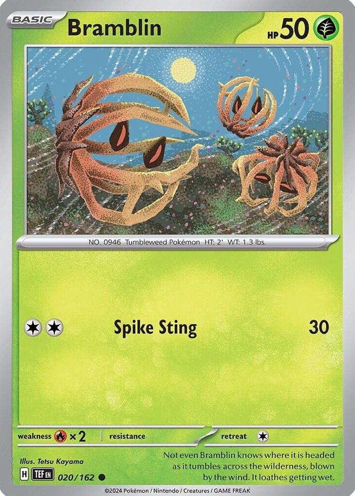 Bramblin 2024 Pokemon Scarlet & Violet Temporal Forces