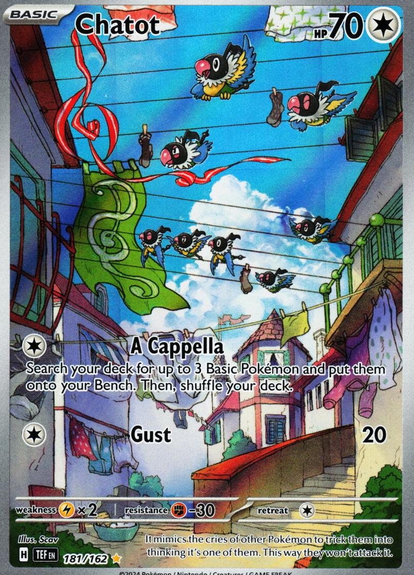 Chatot 2024 Pokemon Scarlet & Violet Temporal Forces