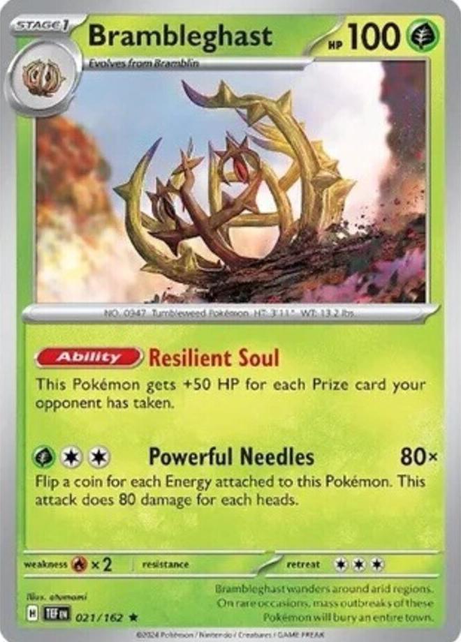 Brambleghast 2024 Pokemon Scarlet & Violet Temporal Forces