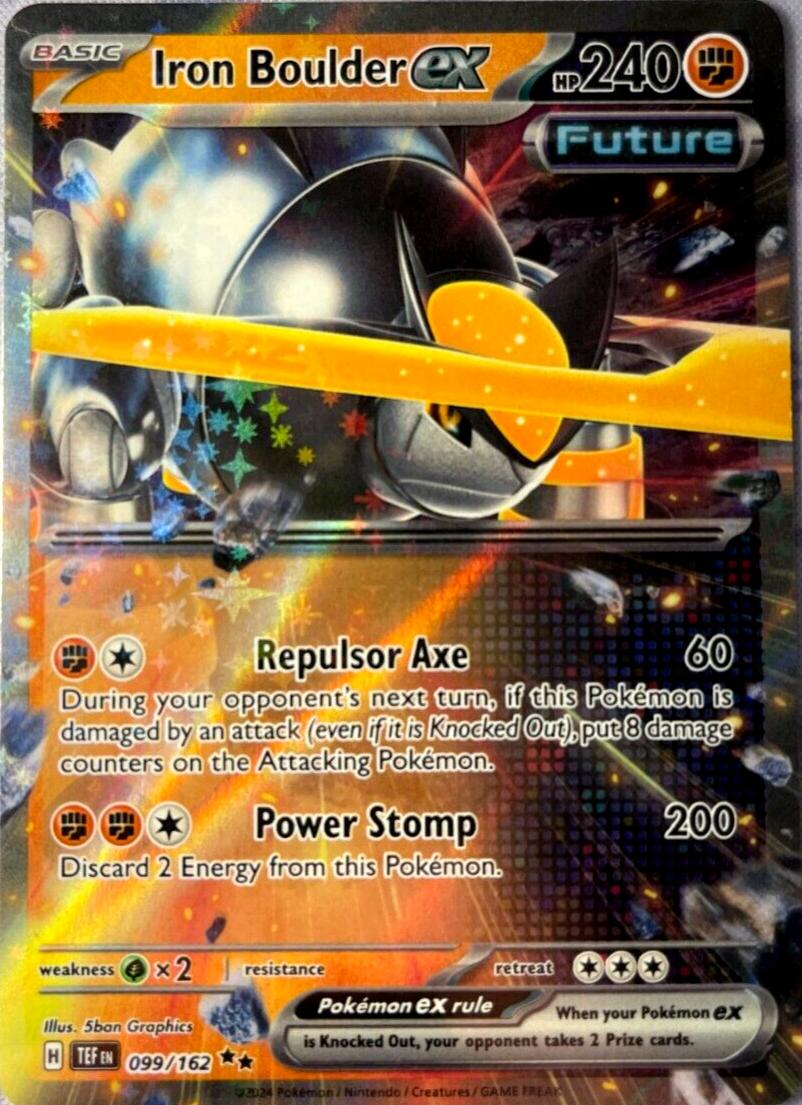 Iron Boulder EX 2024 Pokemon Scarlet & Violet Temporal Forces