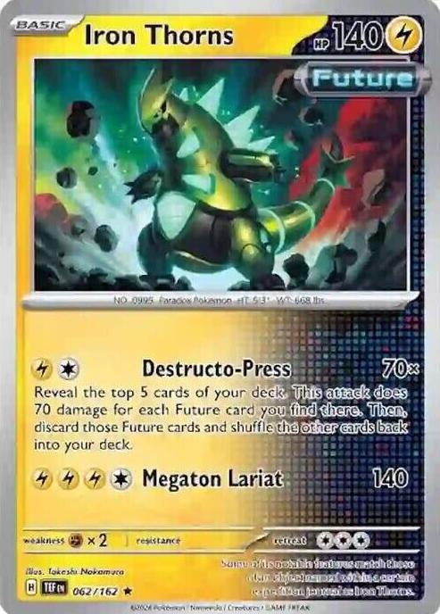 Iron Thorns Holo 2024 Pokemon Scarlet & Violet Temporal Forces