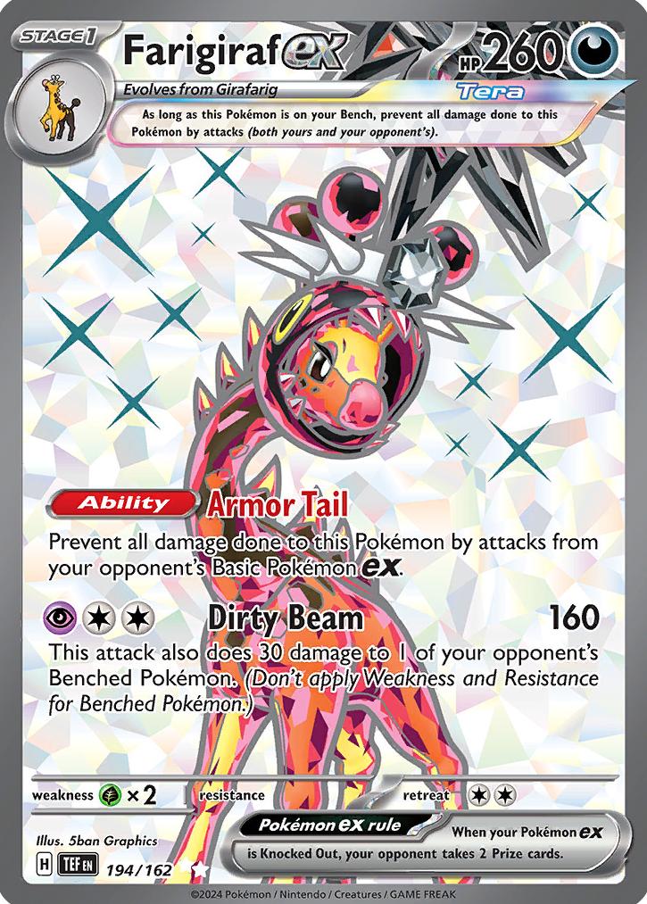 Farigiraf EX 2024 Pokemon Scarlet & Violet Temporal Forces