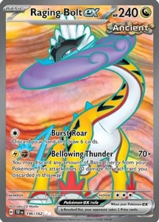 Raging Bolt EX 2024 Pokemon Scarlet & Violet Temporal Forces