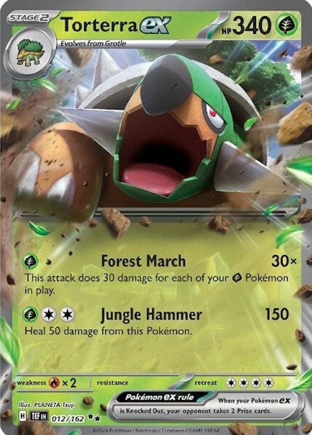 Torterra EX 2024 Pokemon Scarlet & Violet Temporal Forces