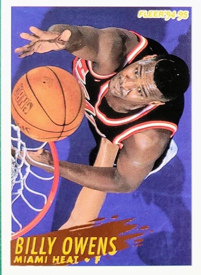 1994 Fleer Billy Owens #313 card
