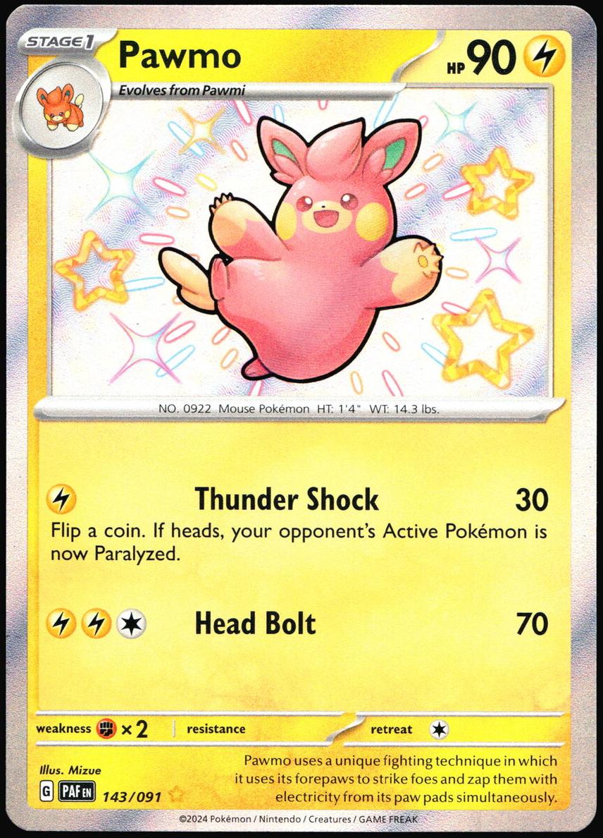 Woobat 2024 Pokemon Scarlet & Violet Paldean Fates