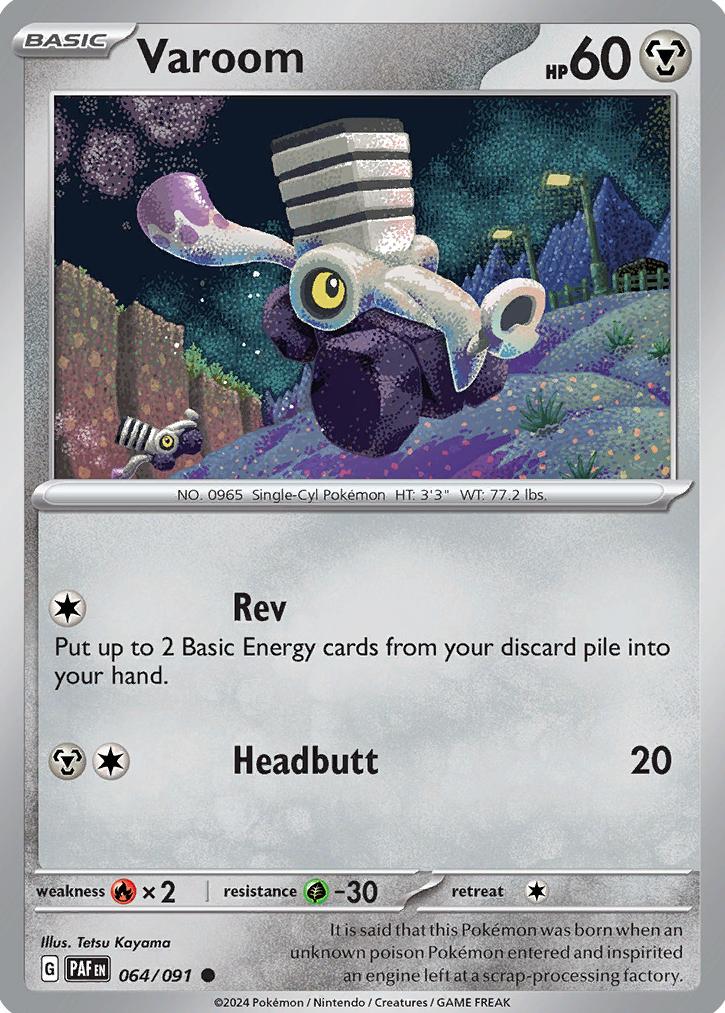 Varoom 2024 Pokemon Scarlet & Violet Paldean Fates