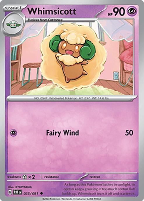 Whimsicott 2024 Pokemon Scarlet & Violet Paldean Fates