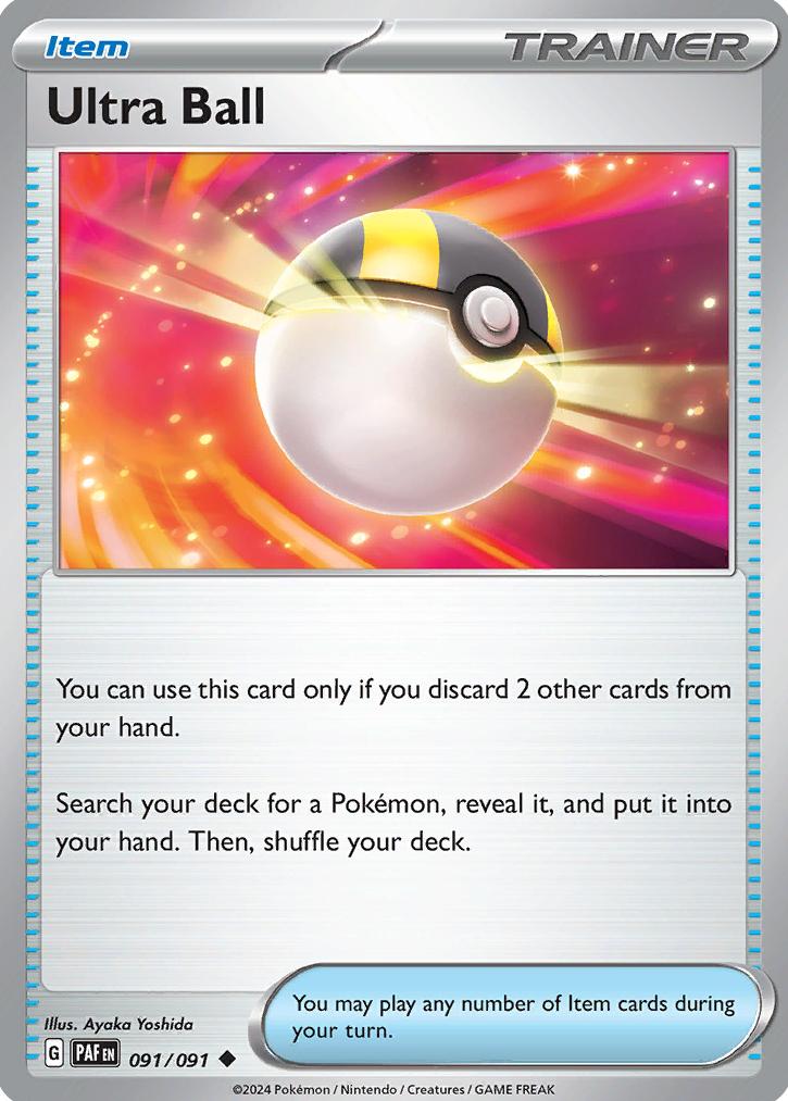 Ultra Ball 2024 Pokemon Scarlet & Violet Paldean Fates