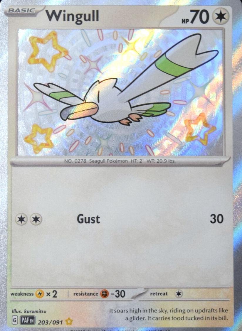 Wingull 2024 Pokemon Scarlet & Violet Paldean Fates