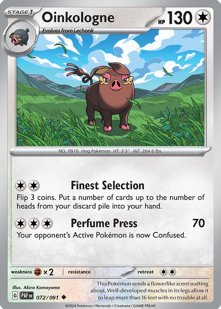 Oinkologne 2024 Pokemon Scarlet & Violet Paldean Fates