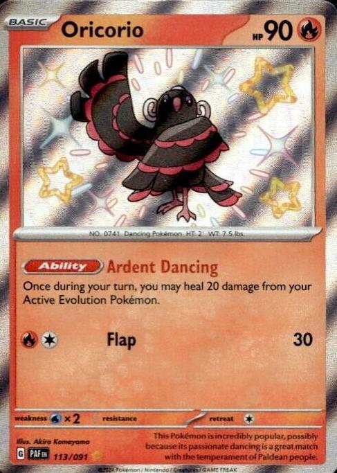 Oricorio 2024 Pokemon Scarlet & Violet Paldean Fates
