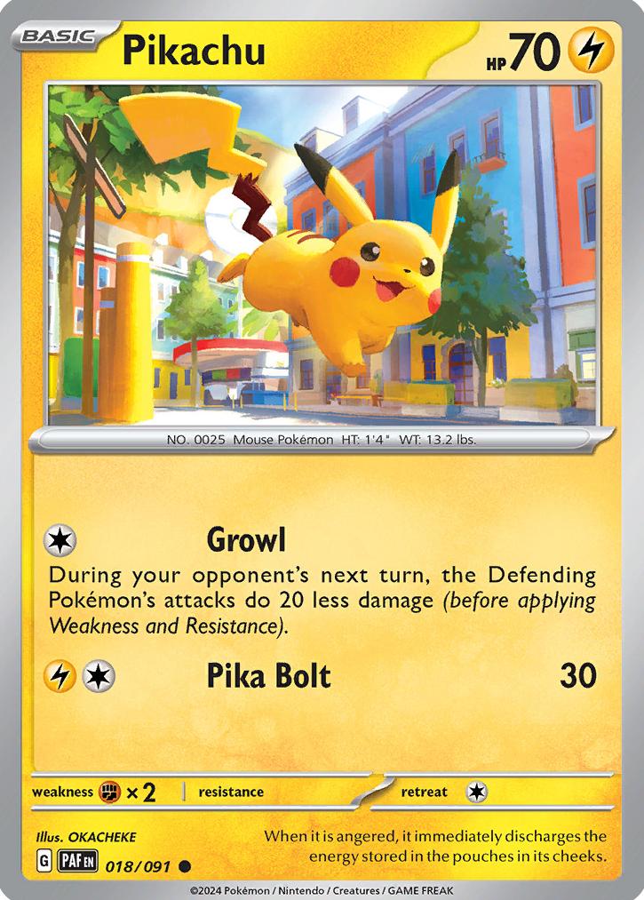 Pikachu 2024 Pokemon Scarlet & Violet Paldean Fates