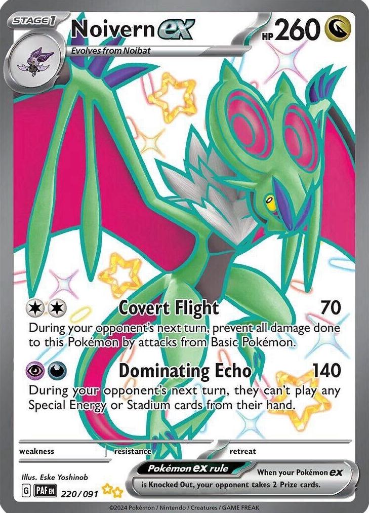 Noivern EX 2024 Pokemon Scarlet & Violet Paldean Fates