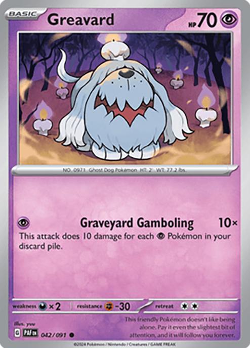 Greavard 2024 Pokemon Scarlet & Violet Paldean Fates