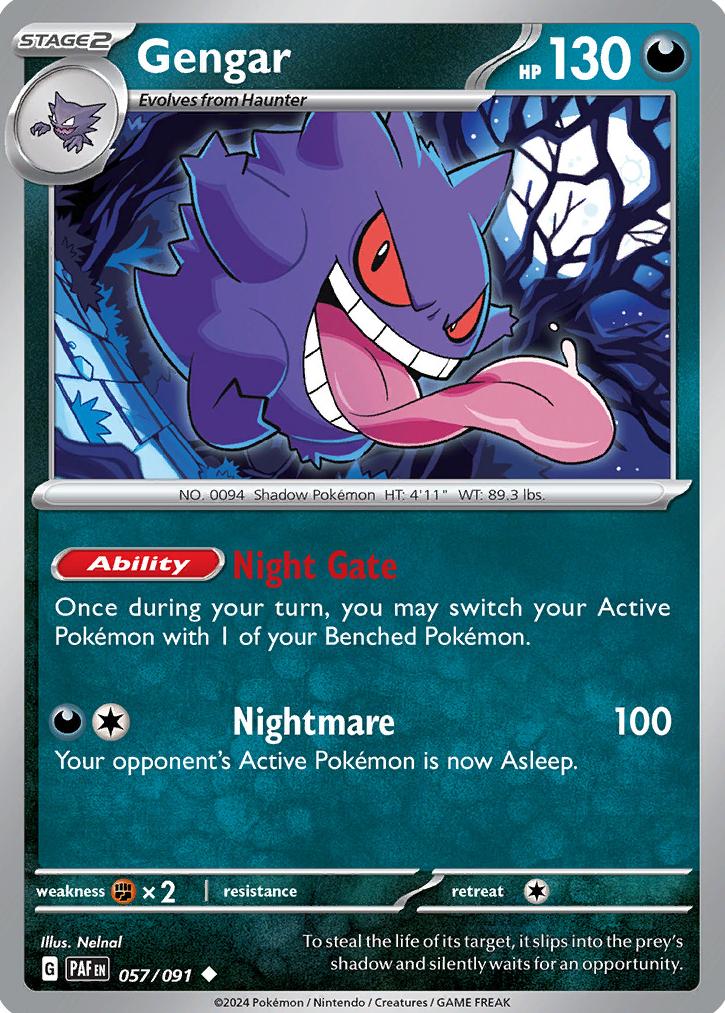 2024 Pokemon #057 Gengar front