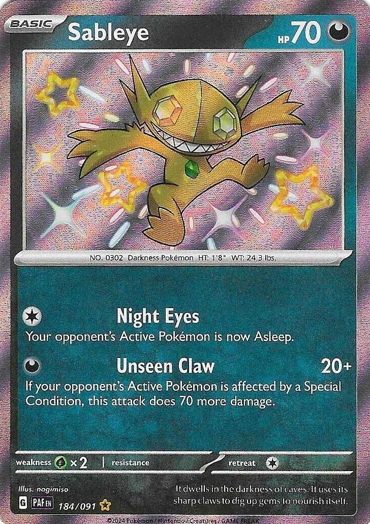 Sableye 2024 Pokemon Scarlet & Violet Paldean Fates