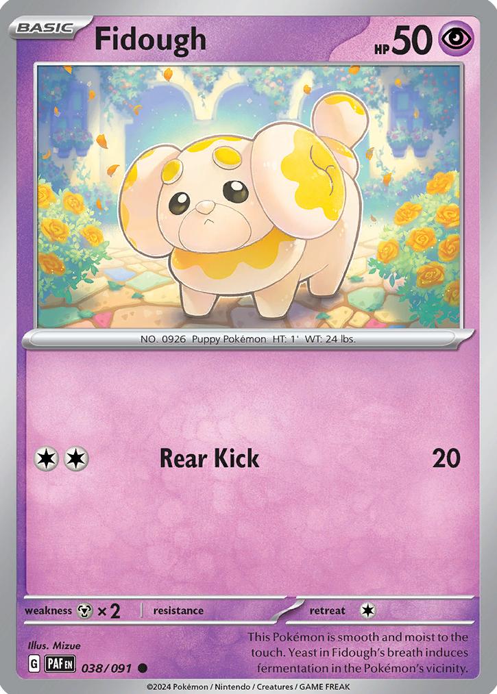 Fidough 2024 Pokemon Scarlet & Violet Paldean Fates
