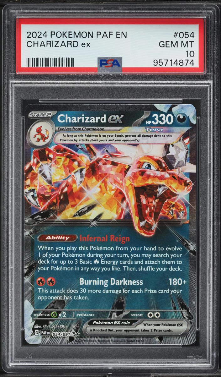 Charizard EX Holo 2024 Pokemon Scarlet & Violet Paldean Fates