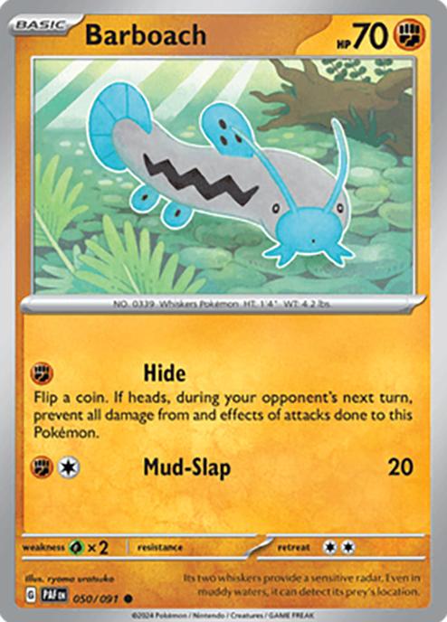 Barboach 2024 Pokemon Scarlet & Violet Paldean Fates